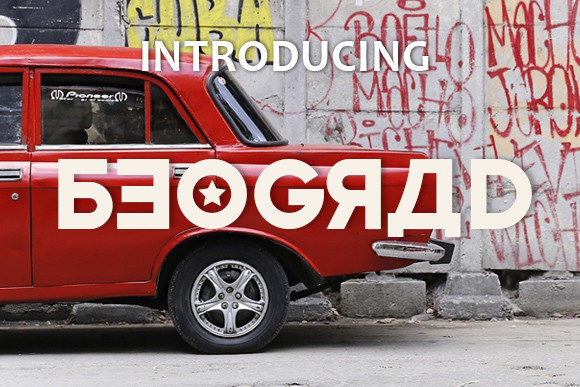 Beograd Font for Creative Projects