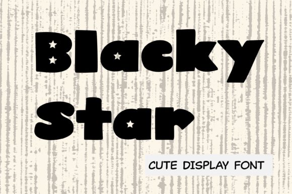 Blacky Star Font for Creative Campaigns