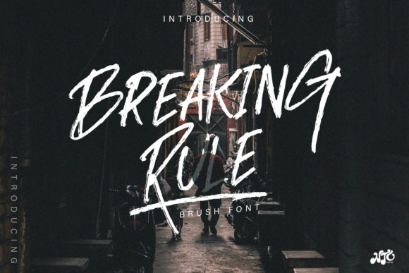 Breaking Rule Font for Bold Branding
