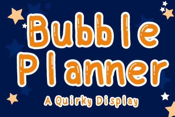 Bubble Planner Font for Business Branding
