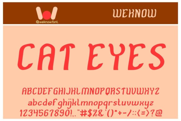 Cat Eyes Font Review