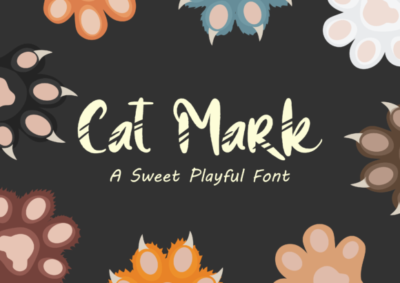 Cat Mark Font for Creative Campaigns