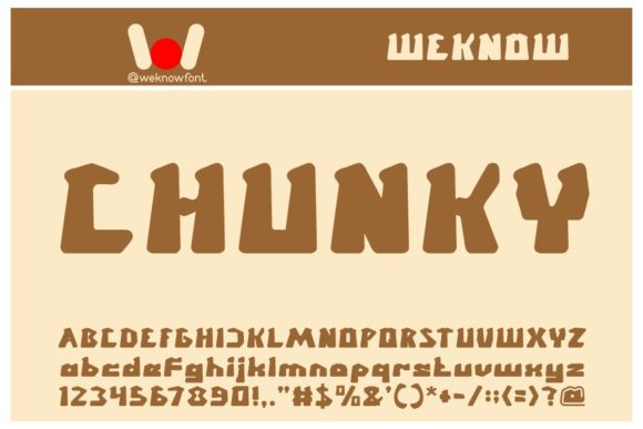 Chunky Font: Bold and Unapologetic
