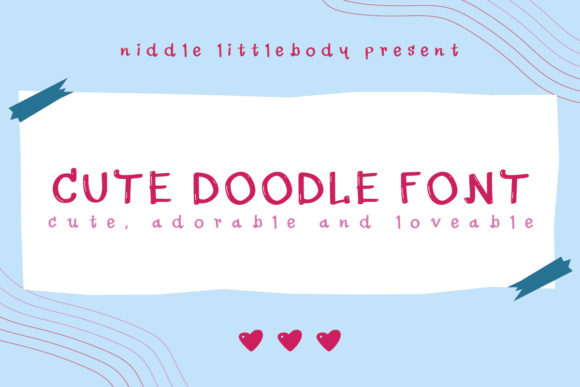Cute Doodle: A Playful Display Font for Joyful Branding