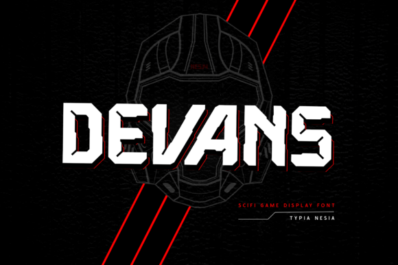 Devans: A Robotic Display Font for Futuristic Web Design