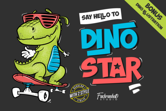Dino Star: A Playful Font for Creative Projects