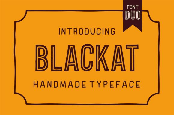 Elevate Web Layouts with the Blackat Display Typeface