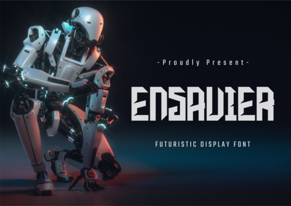 Ensavier: A Futuristic Font for Modern Design