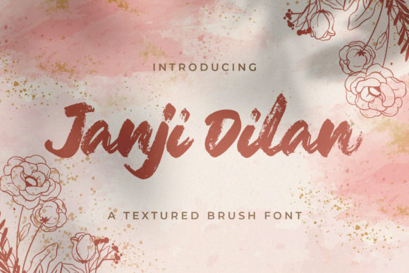 Janji Dilan: A Brushed Display Font for Creative Projects