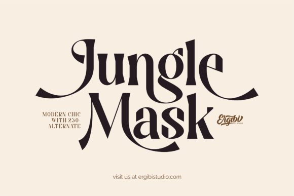 Jungle Mask Font for Web Design