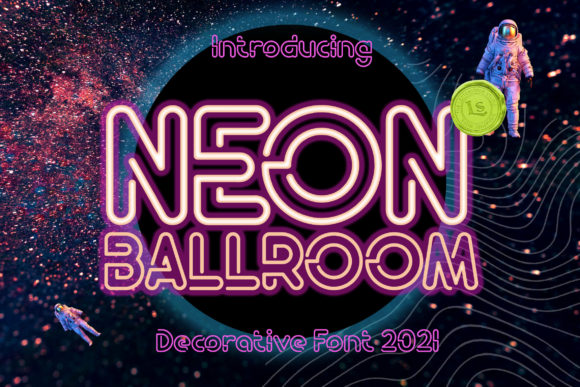 Neon Ballroom Font: A Retro 3D Typeface for Bold Brands