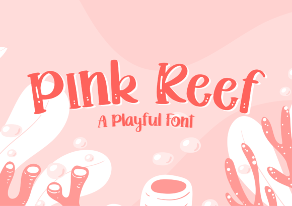 Pink Reef Font for Creative Projects