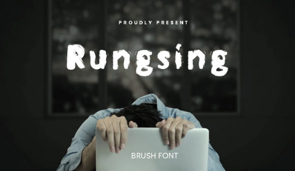 Rungshing: The Brushed Display Font for Makers