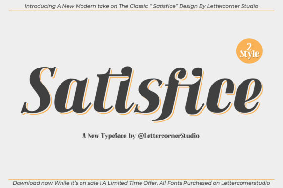 Satisfice Font for Bold Web Design