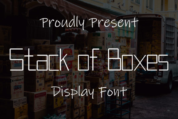 Stack of Boxes: A Bold Display Font for Makers