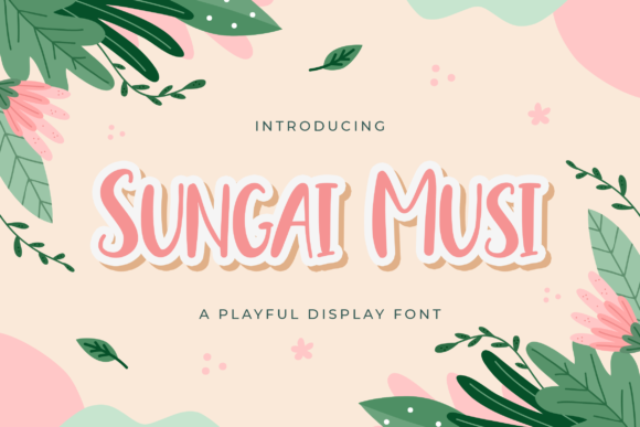 Sungai Musi Font for Creative Campaigns
