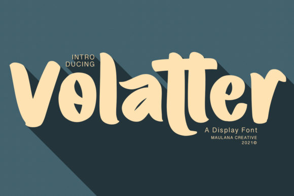 Volatter: A Cool Display Font