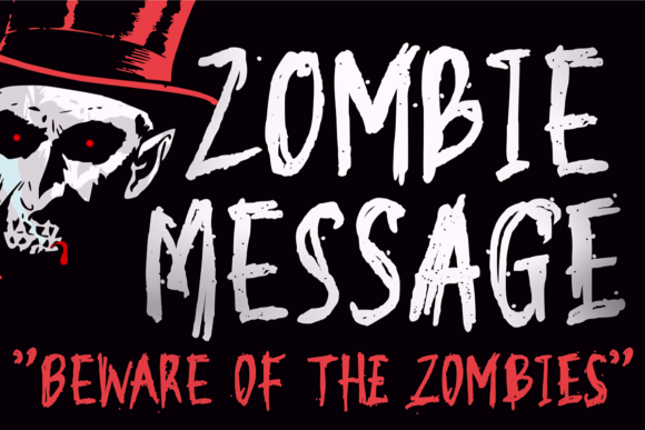 Zombie Message Font for Bold Campaigns
