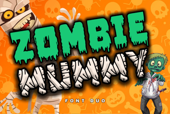 Zombie Mummy Font for Creative Brands